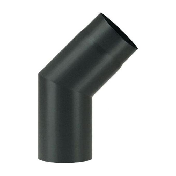 Ala - Gomito a 45° in acciaio nero Ø15 cm, spessore 2 mm