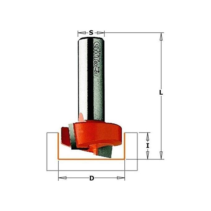 Cmt Utensili Fresa Widia G6 Mortasare Mm 19,0