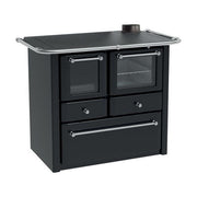 Lincar GAIA4.5AN Cucina a Legna Gaia 4,5 Potenza 7,36 kW Forno a Vista Acciaio Inox (98x62x85 cm) colore Antracite