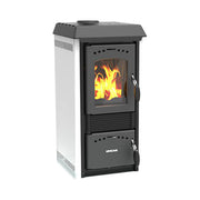 Lincar 001125057 Gioia Stufa a Legna Potenza Termica 5,6 kW Rendimento 85,5% Volume Riscaldabile 147 m³ colore Bianco