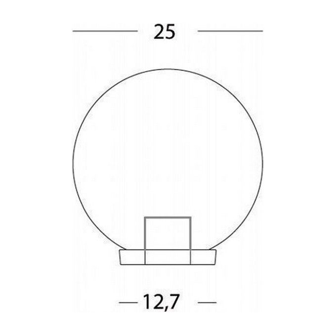 Sovil Globo per Esterni 25cm Trasparente Sovil