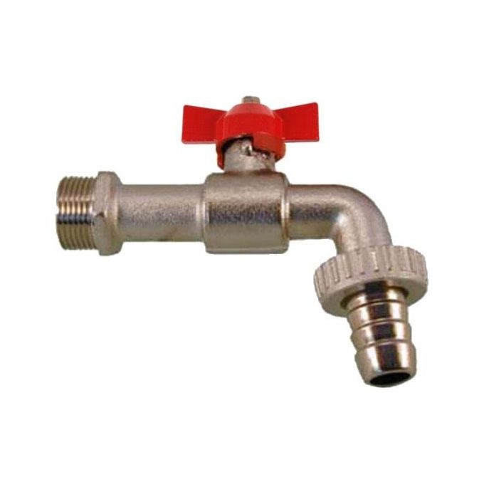 Rastelli Rubinetto Ottone Sfera 3-8 Farfalla Standard