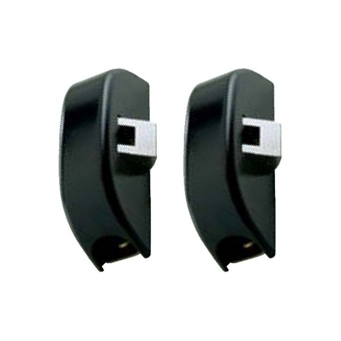 ISEO 8020614134603 IDEA Set di Pattini Laterali per Maniglioni Antipanico in Zama Verniciata Nero colore Nero