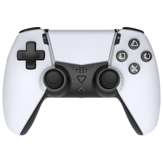 Qubick COP50020 Vector Controller Wireless Gamepad per PlayStation 5 Bluetooth Hall Effect Pulsanti Programmabili colore Bianco