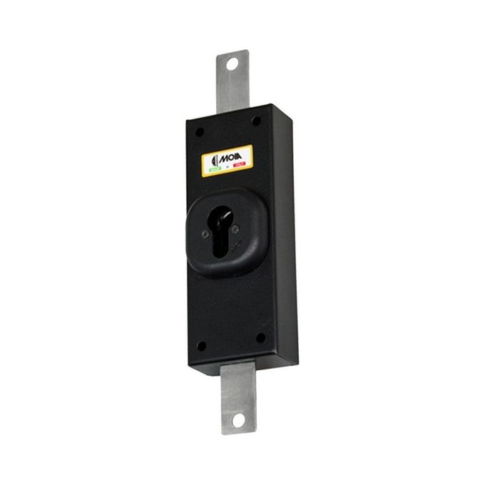 Moia 252 Predisposizione Serratura Applicare Profilo Europeo Laterale Deviatore 2 Vie 60x160 mm colore Nero