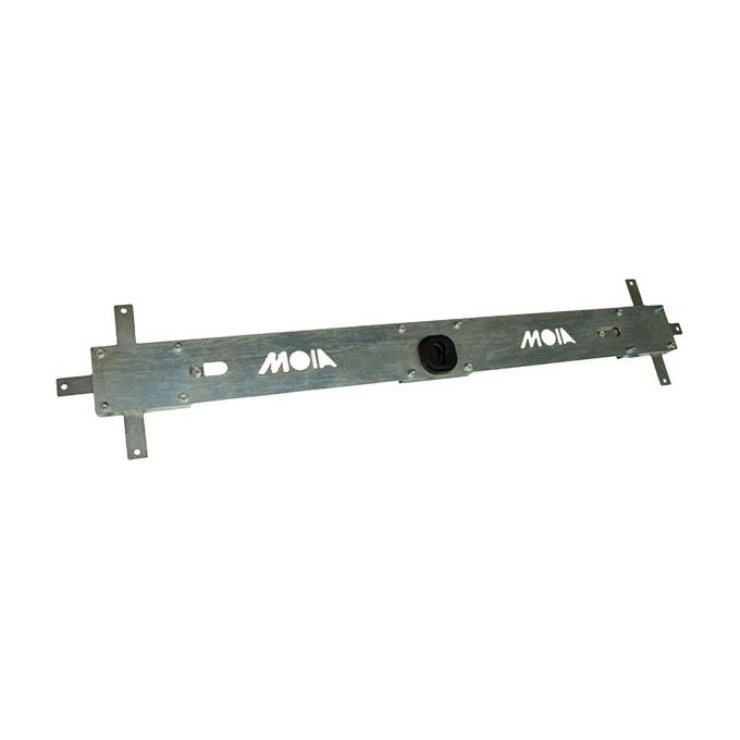 Moia 156B Serratura Bascule con Spranga e Cilindro per Porte Interne ed Esterne Compatibile Cilindro Europeo Standard colore Nero