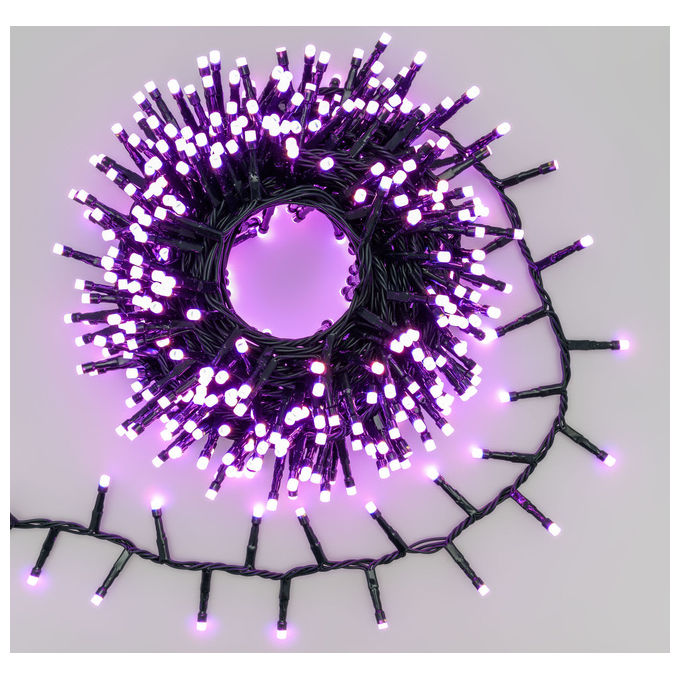 Lotti, Catena Luminosa MiniCluster Wonder, 10m, 500 LED SuperBright, 8 Colori