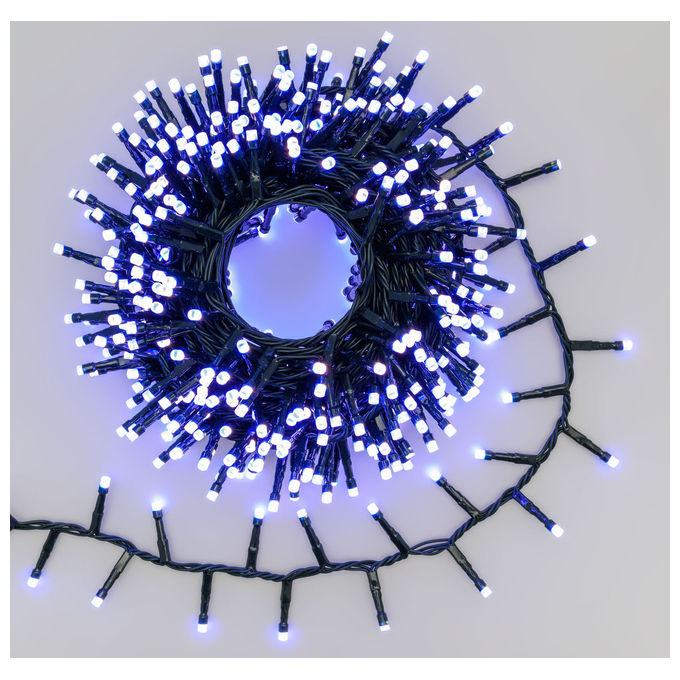 Lotti, Catena Luminosa MiniCluster Wonder, 10m, 500 LED SuperBright, 8 Colori