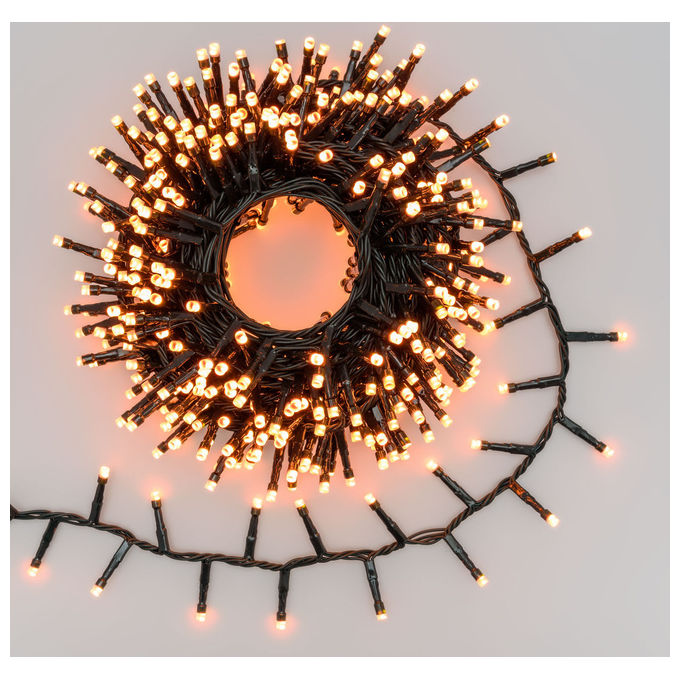 Lotti, Catena Luminosa MiniCluster Wonder, 10m, 500 LED SuperBright, 8 Colori