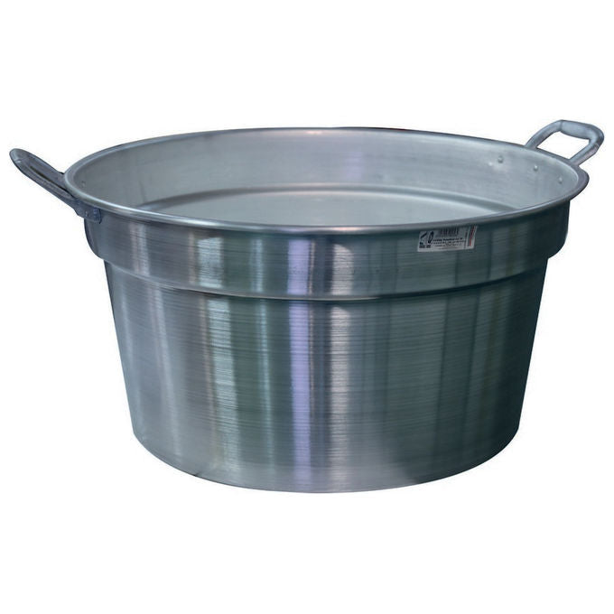 Machieraldo Pentolone Salse Basic Caldaia in Alluminio per Pomodoro 48 cm 28 L con Manici colore Argento