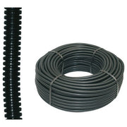 Generico FRASCHE-309318 Tubo Corrugato Pieghevole con Tirafilo diametro 25 mm 10 m ABS colore Nero