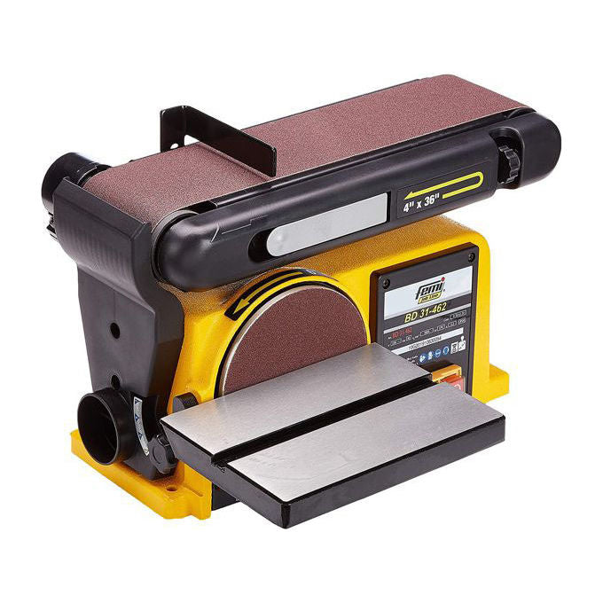 FEMI BD31-462 Femi Job Line Levigatrice combinata telaio in ghisa motore asincrono silenzioso tavolo inclinabile 0° a 90° colore Nero