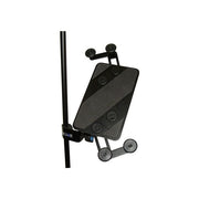 QUIK LOK IPS-12 Supporto Universale per Tablet Rotazione 360° Compatibile con Tablet da 111 a 301 mm Fissaggio su Asta Microfonica 3-8'' e Morsetto 14-30 mm colore Nero