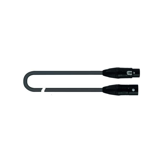 QUIK LOK JUST-MF-20 JUST Cavo Microfonico Bilanciato 20 m XLR Maschio a Femmina colore Nero