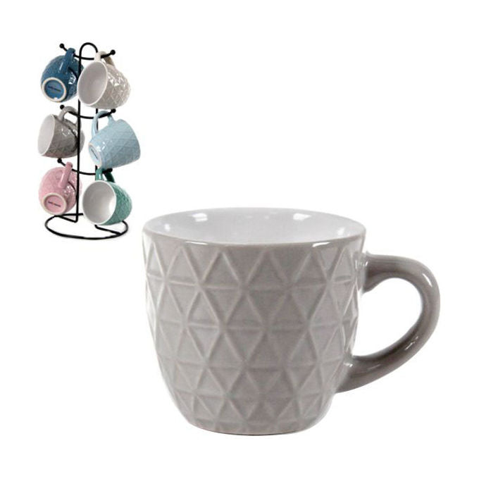 Bellintavola Tazza da Caffe' in Porcellana Stand Geo 6 Pezzi