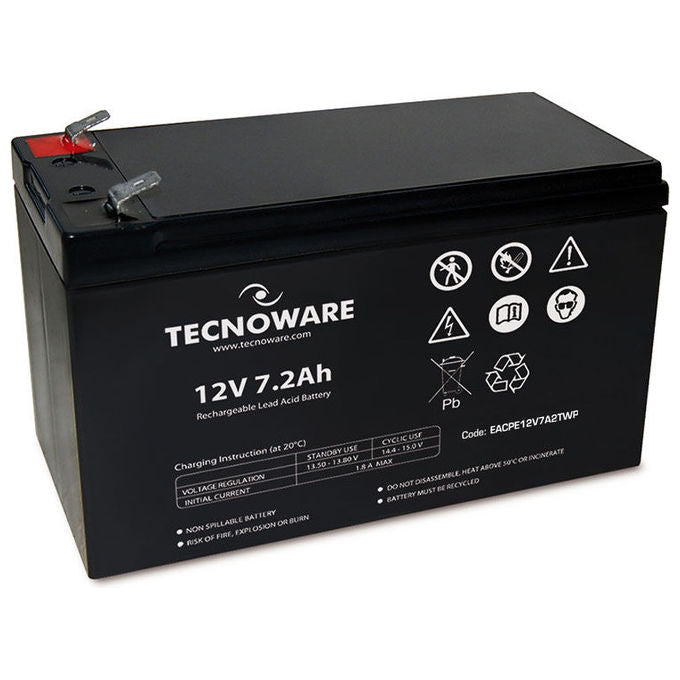 Tecnoware Batteria 12V 7.2Ah Faston 6.3mm