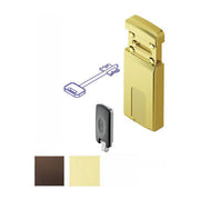 Disec MG220MINI-OBS Protettore Scorrevole Magnetico Mini per Serrature Doppia Mappa con 2 Chiavi KM0P70 colore Bronzo
