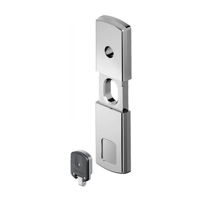 Disec MG812 Protettore per Serranda Magnetico in Acciaio Temprato con Placche di Rinforzo al Manganese Apertura con Chiave Magnetica colore Nero