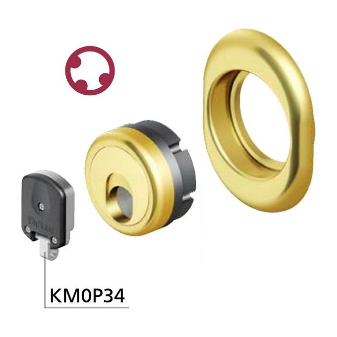 Disec OL3G2MB Monolito Protettore Magnetico Diametro 38 mm colore Nero