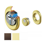 Disec BD201N Protettore Serratura Monolito Sferik Forma Stondata Antistrappo colore Ottone Lucido