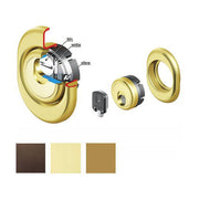 Disec 3G2MB Protettore Magnetico Monolito Diametro 38 mm Fissaggio Bocchetta Copertura Forma Stondata Antistrappo colore Bronzo