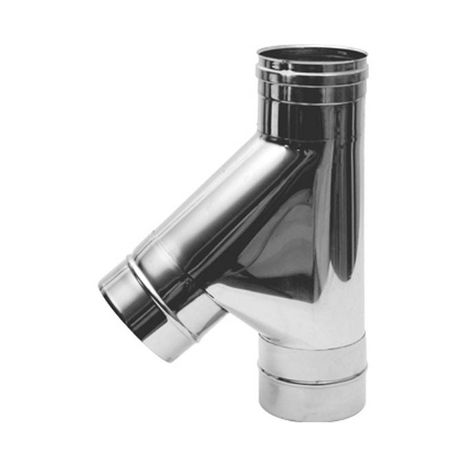 Brixo FRASCHE-079298 Raccordo a T 135° inox 20 cm M.M.F. colore Acciaio