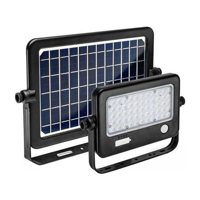 Botlighting 8031453022617 Yuma 10NS Proiettore LED Solare 10W 1100 lumen IP65 con Sensore PIR e Microonde colore Nero