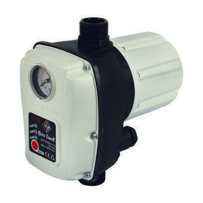 Brixo 026010 Brio Tank Pressoflussostato Elettronico per Elettropompe 2 HP 1-3,5 bar 230 VAC attacco 1'' M IP65