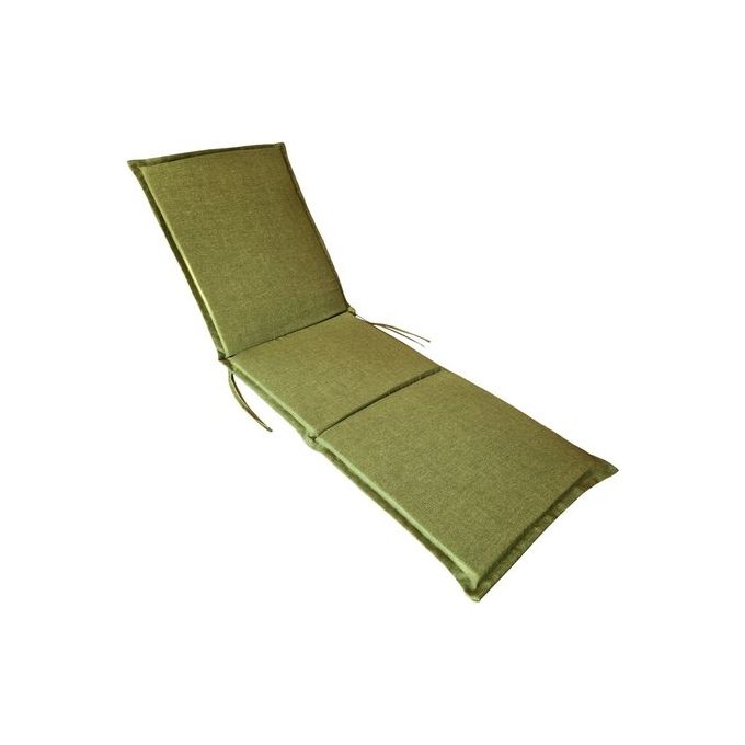 Olibo' 0912944-B Cuscino Lettino Prendisole Sfoderabile in Misto Cotone Dimensioni 180x56x3.5 cm colore Verde