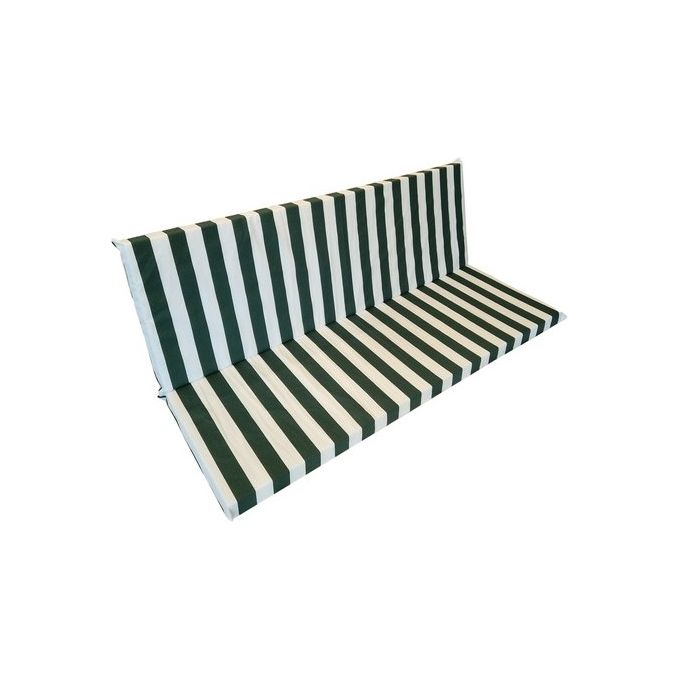 Olibo' 8033047408760 Cuscini per dondoli da giardino Set cuscini sfoderabili in misto cotone colore Riga verde