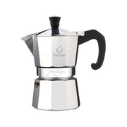 FOREVER 120117 Miss Moka Prestige Caffettiera Moka in Alluminio 12 Tazze Adatta per Gas Vetroceramica Induzione Guarnizione in Silicone colore Argento