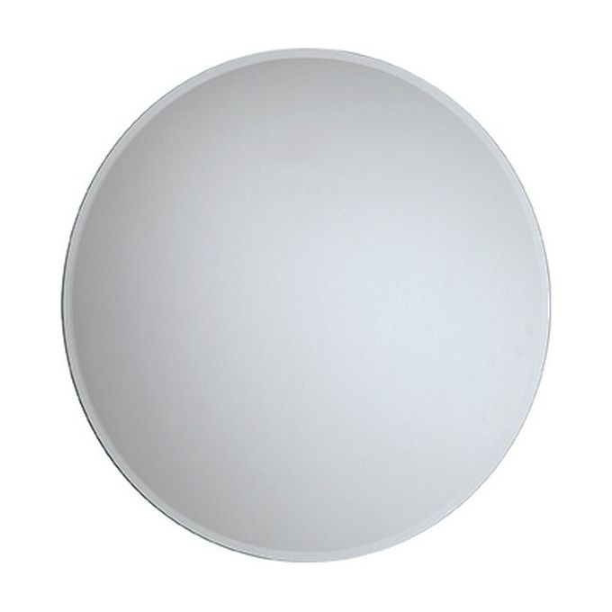 Feridras 178007-B Prime Specchio da Bagno Tondo Bisellato 50 cm diametro bordo smusso 2.5 cm colore Specchio