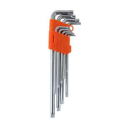 Alte Serie Chiavi Torx T10-50 pezzi 9 con Foro cromo vanadio Lungh.Alte 05326
