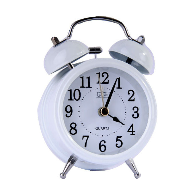 Xtra 07148 Orologio Sveglia Old Time Bianco 8x12.5cm