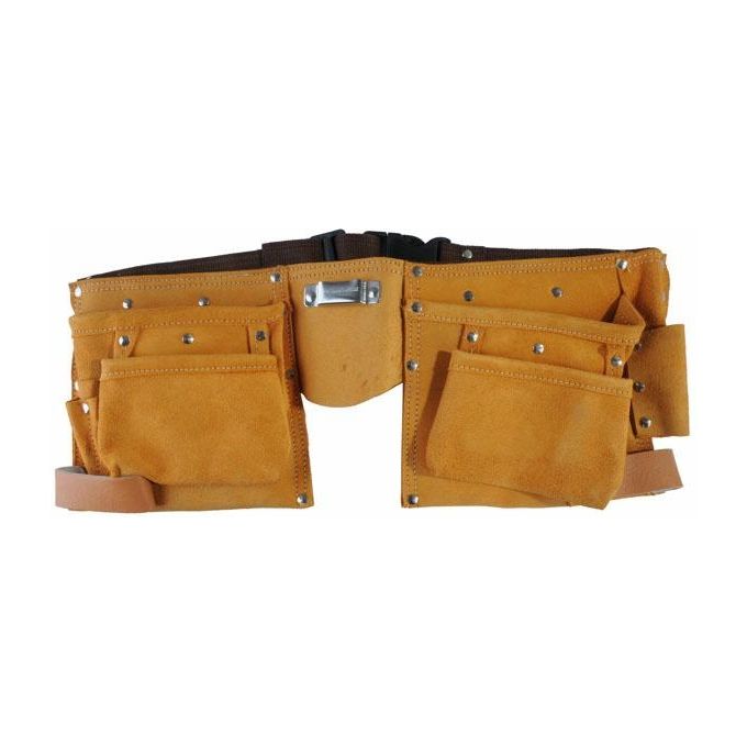 Alte Borsa Carpentiere 6 Tasche Crosta Doppia
