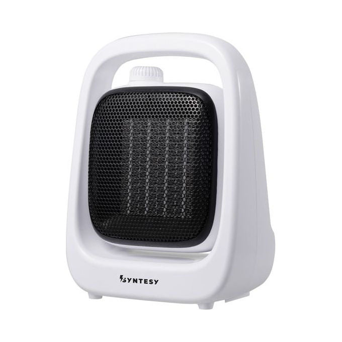 SYNTESY CDF11079 Tipper Termoventilatore Ceramico 600 1200W Termostato Regolabile Protezione Antiribaltamento colore Bianco