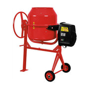 Excel 07866 Betoniera Laterale Motore Elettrico Monofase 0,7 HP 140 L Acciaio e Ghisa colore Arancione