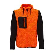 U-Power EY174OF Rainbow Felpa Full Zip da Lavoro Interno Pile 310 gr-m² Cappuccio Regolabile colore Arancione Fluo