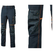 U-power WPE145DB Atom Pantalone da Lavoro Slim Fit 4 Way Stretch Idrorepellente Multi-tasche colore Deep Blue