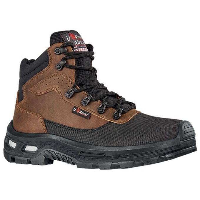 U-Power RL10464 Red Lion Scarpe Antinfortunistiche Alte S3 CI AN SRC ESD Puntale Alluminio Antiperforazione colore Marrone