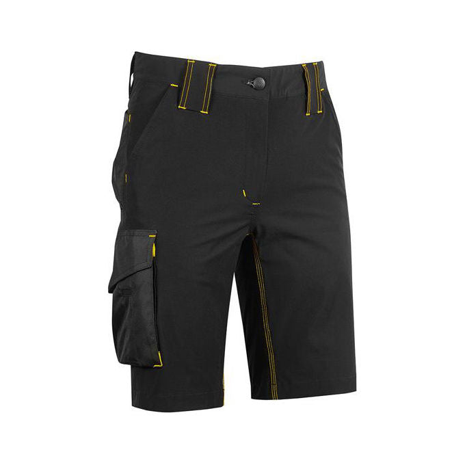 U-power FU196BC Mercury Bermuda da Lavoro Uomo Slim Fit 86% Nylon 14% Spandex Idrorepellente colore Black Carbon
