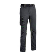U-Power WFU189RL World Pantalone da Lavoro Uomo Slim Fit Stretch Idrorepellente Traspirante colore Grigio Verde