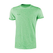 U-power WEY195VF Fluo T-Shirt Manica Corta Slim Fit 100% Cotone 145 gr-m2 Girocollo Confezione 3 pz colore Verde Fluo