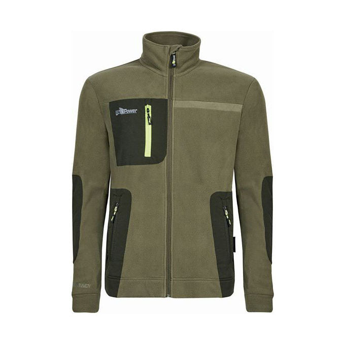U-Power WFU225BO Venus Felpa in Pile Polartec Eco-Engineering 3 Tasche Zip Antipilling colore Burnt Olive