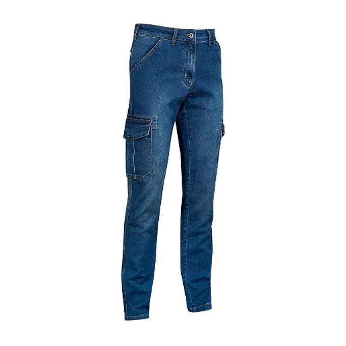 U-Power WEX244GJ Exciting Wear Jeans cargo da lavoro elasticizzato Regular fit 79% cotone 20% cotone riciclato 1% elastane colore Guado