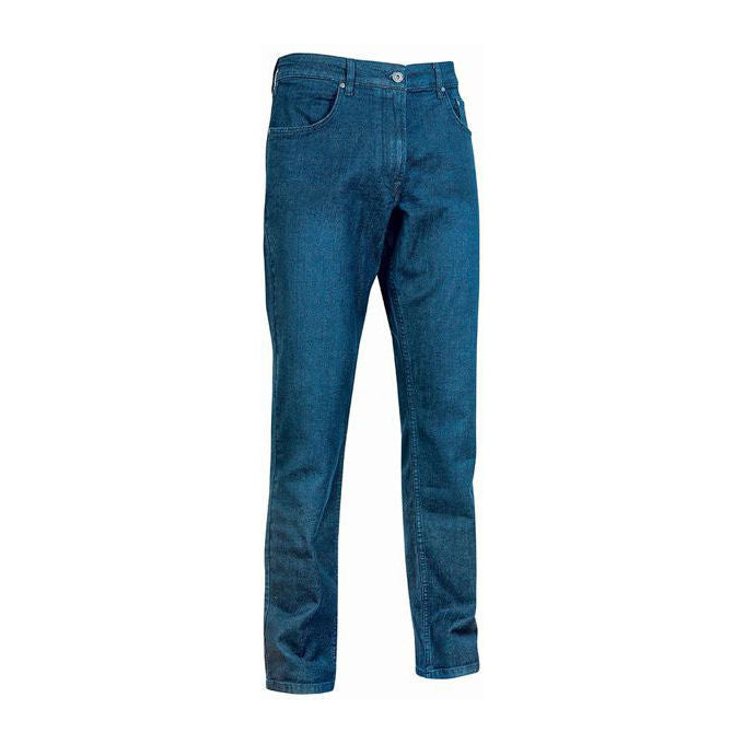 U-Power WEX245GJ Exciting Wear Romeo Jeans da Lavoro Slim Fit Elasticizzati 5 Tasche Zip YKK colore Guado