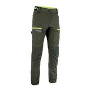 U-power WFU267DG Horizon Pantaloni da Lavoro Uomo Stretch 92% Nylon 8% Elastan Vestibilita' Jogging Multitasca colore Verde