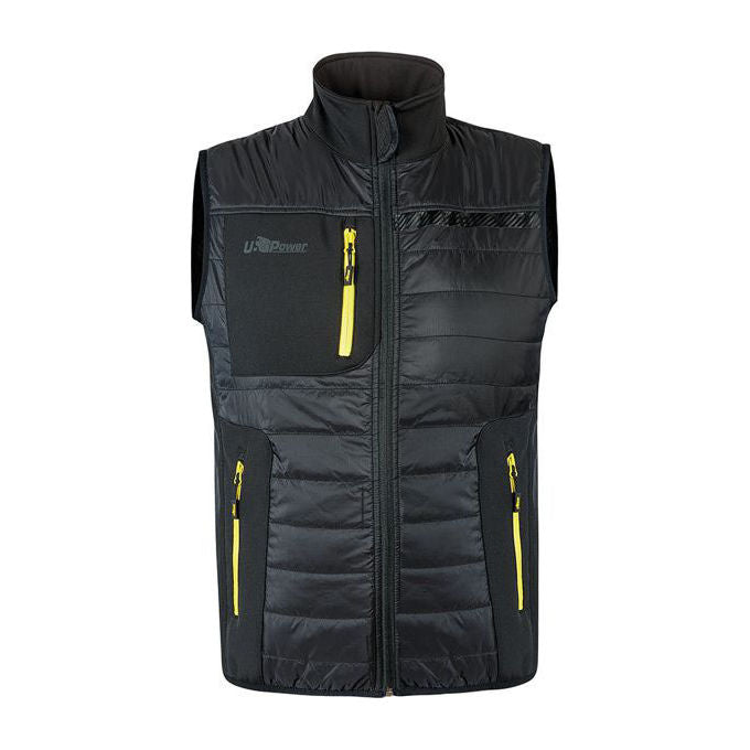 U-power FU278BC-XL Wall Gilet da Lavoro Termoregolante Idrorepellente Grafene Softshell EN ISO 13688:2013 colore Nero
