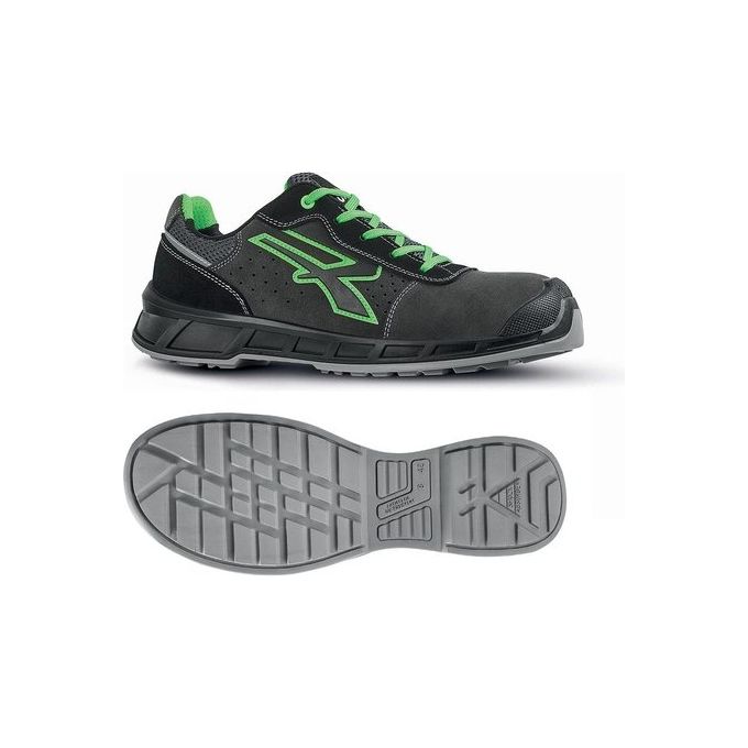 U-Power RK20016 Taylor Scarpa Antinfortunistica Bassa S1P ESD SRC FO Puntale Composito Metal Free taglia 43 colore Grigio Verde