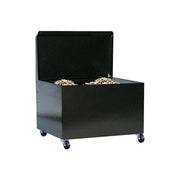 Vigor 9918810 Portapellet Acciaio Chiuso con Ruote 50x43x57 cm coperchio incernierato